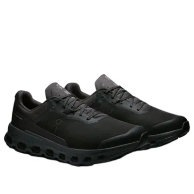 On Running Black Sneakers With Breathable Mesh Upper And Distinctive Sole In Black