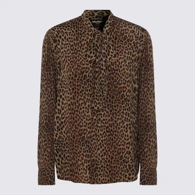 Zadig & Voltaire Multicolor Viscose Shirt In Animal Print