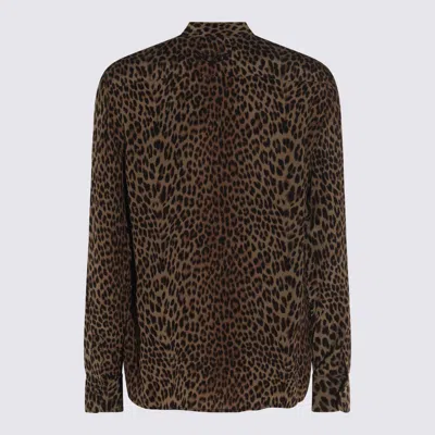 Zadig & Voltaire Multicolor Viscose Shirt In Animal Print