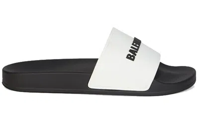 Balenciaga Sliders With Printed Logo In Multi
