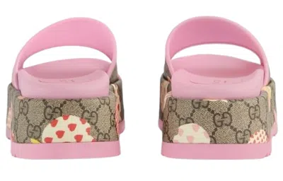 Gucci (wmns)  Rubber Gg Slide 'les Pommes' In Multi