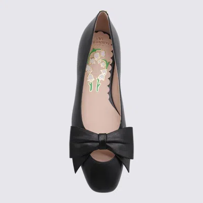 Valentino Flat Shoes Blacks And Greys In Black