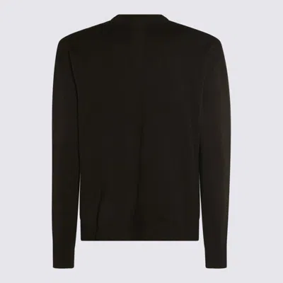 Rick Owens Dark Green Cotton Knitwear In Brown