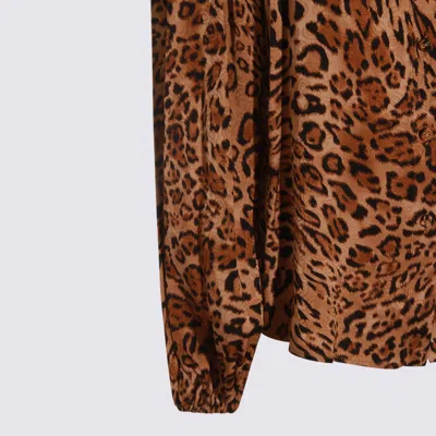 Twinset Brown Viscose Shirt In Brown