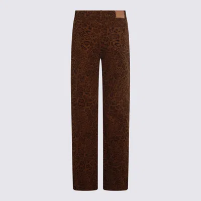 Twinset Straight Trousers With Pockets And Belt Loops
