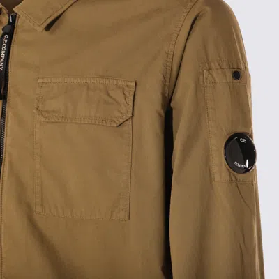 C.p. Company Utility Jacket With Arm And Chest Pockets In Green