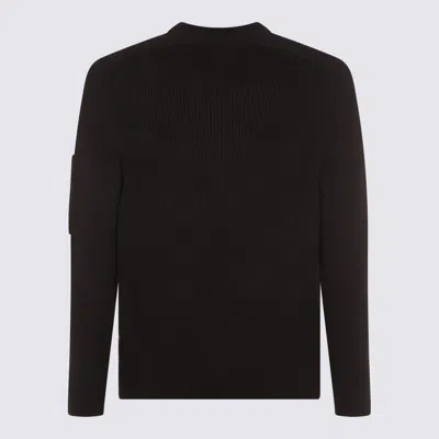 C.p. Company C.p.company Cotton Blend Crew-neck Sweater In Black