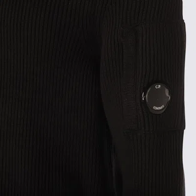 C.p. Company C.p.company Cotton Blend Crew-neck Sweater In Black