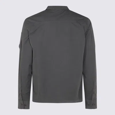 C.p. Company Dark Grey Cotton Shirt In Gray