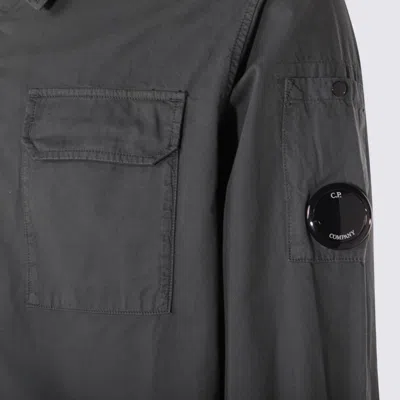 C.p. Company Dark Grey Cotton Shirt In Gray