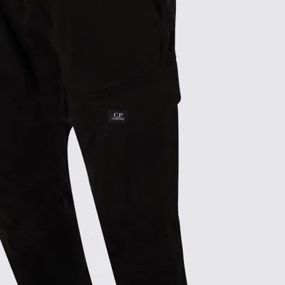 C.p. Company Utility Trousers With Belt Loops And Cargo Pockets In Black
