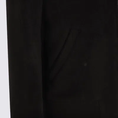 Lardini Wool Zip-front Bomber Jacket In Black