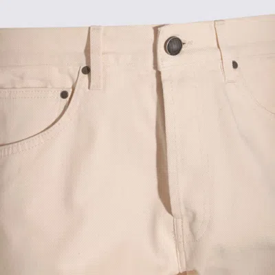 Lardini Button-fly Cotton Jeans In Neutral