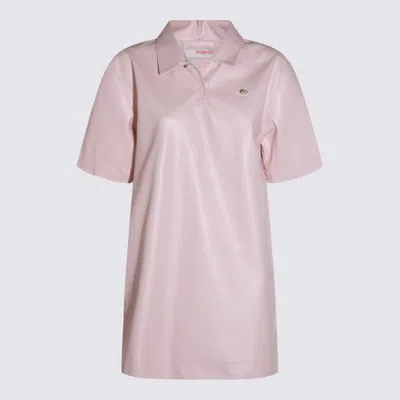 Fiorucci Angel-embellished Polo Dress In Pink