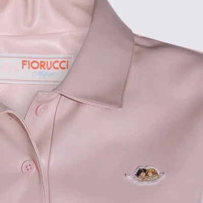 Fiorucci Angel-embellished Polo Dress In Pink