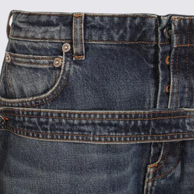 Jean Paul Gaultier Relaxed-fit Low-rise Jeans With Unique Side Zipper In Blue