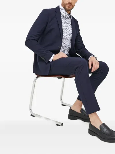 Sisley Paris Buttoned Single-breasted Suit In Blue