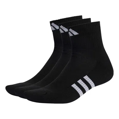 Adidas Originals Adidas Performance Cushioned Mid-cut Socks 3 Pairs 'black'
