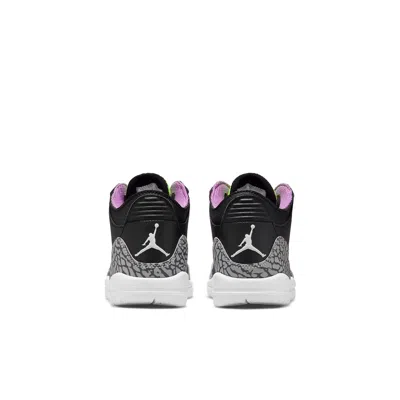 Air Jordan (ps)  3 Retro 'electric Green' In Black