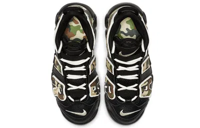 Nike (gs)  Air More Uptempo Qs 'camo' In Black