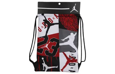 Air Jordan Air  Jordan Drawstring Bag 'white Black Grey' In Multi