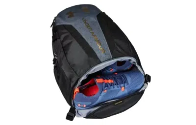 Under Armour Hustle 5.0 Backpack 'black Gold' In Multi