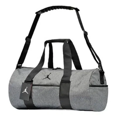 Air Jordan (wmns)  Large Capacity Outdoor Sports Gym Bag Travel Bag Bucket Bag Gray 'grey Black' In Multi