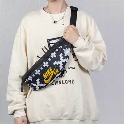 Nike Sb Heritage Printed Skate Hip Pack 'antharcite' In Multi