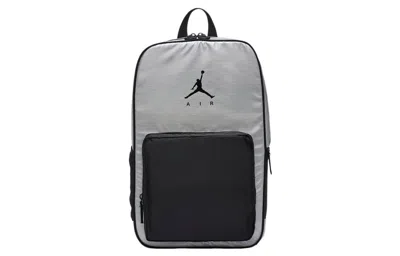 Air Jordan Logo Backpack 'grey Black' In Multi