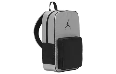 Air Jordan Logo Backpack 'grey Black' In Multi