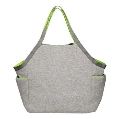 Adidas Originals Adidas Sweat Tote Bag 'grey Green' In Gray
