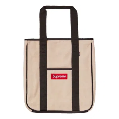 Supreme Fw18 Polartec Tote Bag 'beige' In Sand