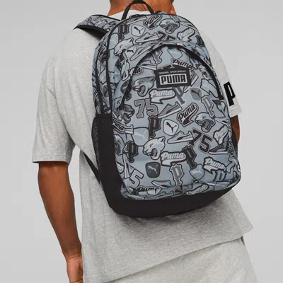 Puma Academy Backpack 'black Teal White' In Multi