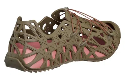 Dior Warp Sandal Khaki Cosmo Rubber In Brown