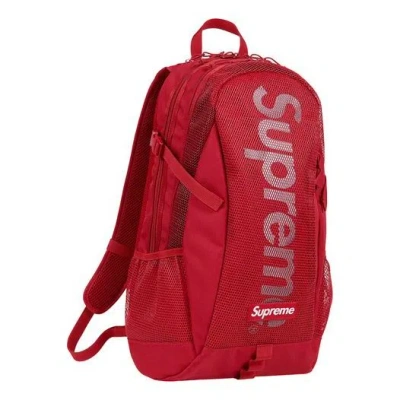 Supreme Backpack 'red White' In Multi
