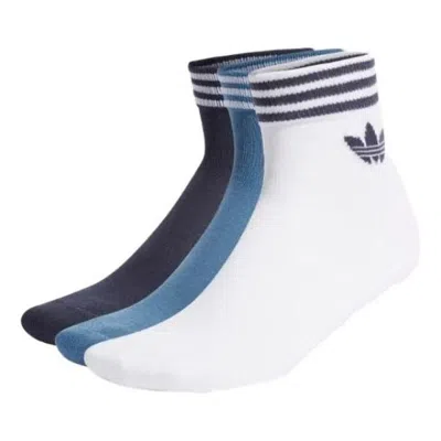 Adidas Originals Athletic Socks Multicolour 3 Pairs 'white Teal Black'