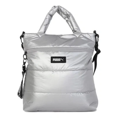 Puma (wmns)  Prime Puffa Shopper Bag 'sliver' In Silver