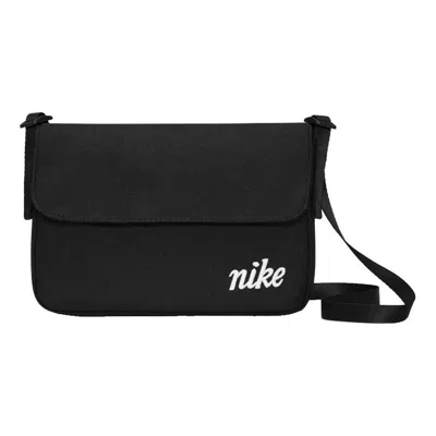 Nike Large Capacity Athleisure Casual Sports Shoulder Bag Messenger Bag Unisex Pure Black