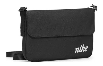 Nike Large Capacity Athleisure Casual Sports Shoulder Bag Messenger Bag Unisex Pure Black