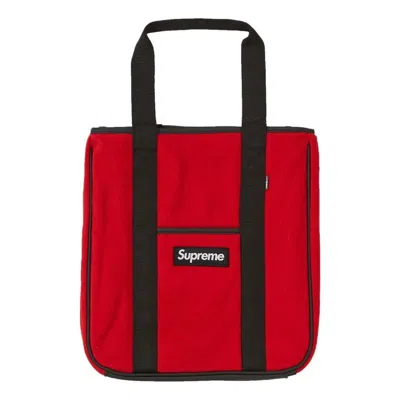 Supreme Fw18 Polartec Tote Bag 'red'
