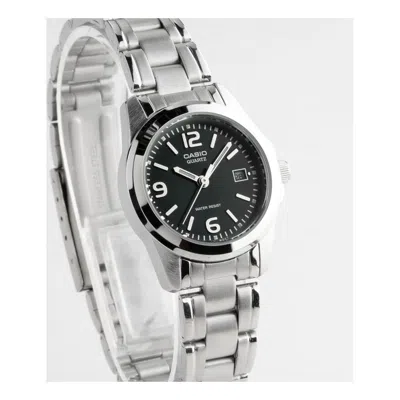 Casio Standardseries Quartzes Golden/black Dial Black Analog In Metallic