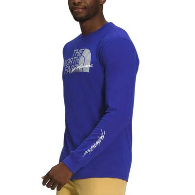 The North Face Long-sleeve Graphic Injection T-shirt 'purple White' In Multi