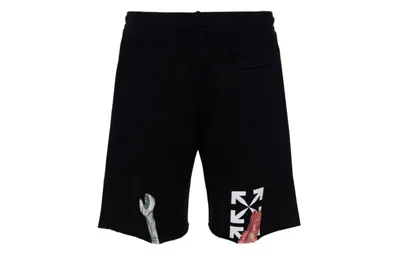 Off-white Fw20 Pascal Applique Casual Shortsmen's Black