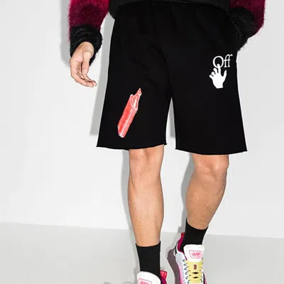 Off-white Fw20 Pascal Applique Casual Shortsmen's Black