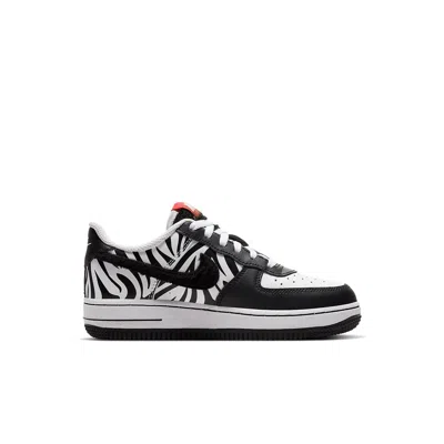 Nike (ps)  Air Force 1 Low 'zebra' In Black