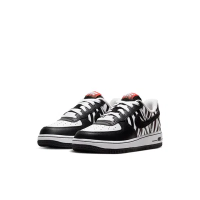 Nike (ps)  Air Force 1 Low 'zebra' In Black