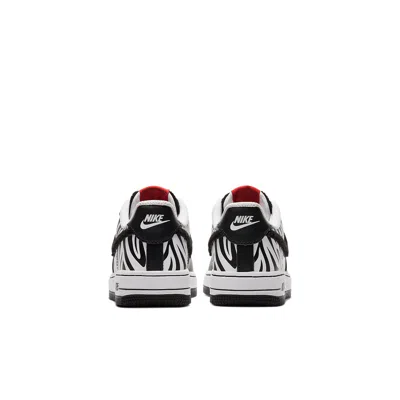 Nike (ps)  Air Force 1 Low 'zebra' In Black