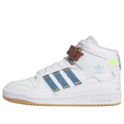 Adidas Originals (wmns) Adidas Kseniaschnaider X Forum Mid 'white Denim' In Multi