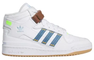 Adidas Originals (wmns) Adidas Kseniaschnaider X Forum Mid 'white Denim' In Multi