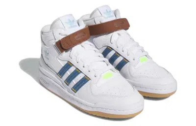 Adidas Originals (wmns) Adidas Kseniaschnaider X Forum Mid 'white Denim' In Multi